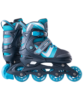 УЦЕНКА Ролики раздвижные Wing Blue, пластиковая рама