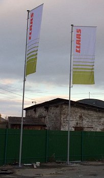 Флагшток уличный стационарный секционный Nordwerk БАННЕР 14 метров