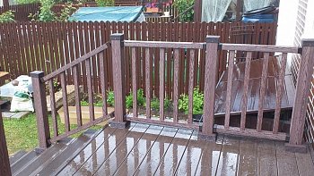 Ограждения Holzhof WoodStyle с тиснением "под дерево"  (комплект в коробке) Ограждения Holzhof WoodStyle с тиснением "под дерево"  (комплект в коробке)